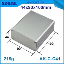 porcelana Free Length Custom Color Anodized Extruded Aluminum Enclosure Box AK-C-C4144*90*100mm fabricante