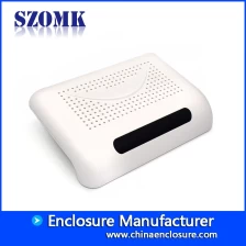 China Hochwertiges ABS Kunststoff Netzwerk Router Gehäuse von SZOMK / AK-NW-39/210 * 140 * 42mm Hersteller