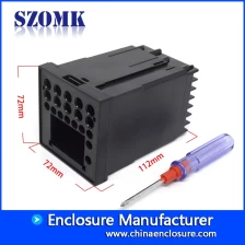 Cina Custodia per strumenti elettronici di plastica su ordinazione della scatola din di vendita calda che alloggia lo strumento AK-DR-54 112 * 72 * 72mm produttore