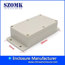 China IP65 wasserdichtes Gehäuse ABS-Kunststoffbox mit Flanschen für Leiterplatte AK-B-7 Hersteller