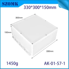 中国 IP66 330*300*150mm防水室外塑料壁挂式接线盒AK-01-57-1 制造商