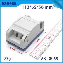 China New design smart ABS plastic din rail industrial control enclosure AK-DR-59 manufacturer