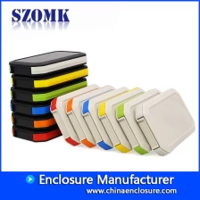 China New type IP65 plastic waterproof handheld enclosure with battery holder for electronics AK-H-77a 126*80*20mm manufacturer