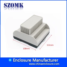 China PLC Din Rail Enclosure ABS plastic box electronic junction box for PCB AK80009 111*108*74mm manufacturer
