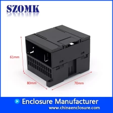 中国 用于电子pcb接合控制盒的塑料DIN导轨外壳AK-P-18 80 x 50 x 31 mm 制造商