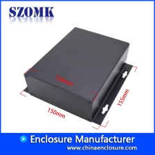 Chine Coffrets électriques personnalisés de boîtier d'alimentation SZOMK en aluminium AK-C-A47b 155 * 150 * 52mm fabricant