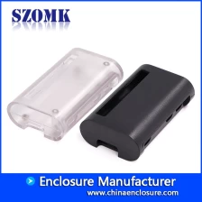China SZOMK lasergravure Aangepaste roestvrijstalen doos OEM-plaat kunststof behuizing AK-N-68 70 X 42 X 20 mm fabrikant