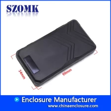 China SZOMK Leichtes und billiges kundenspezifisches Kunststoff-Handgehäuse für den Lieferanten von Elektrogeräten AK-H-75 99 * 54 * 16mm Hersteller