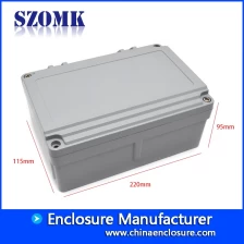 Chine SZOMK meilleur choix plus fort boîtier en aluminium à l'épreuve de l'eau moulé sous pression AK-AW-33 220 * 155 * 95mm pour industriel fabricant