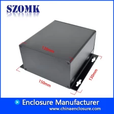 China SZOMK custom metal profile aluminum enclosure for PCB AK-C-A46b 130*150*72mm manufacturer