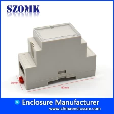 China SZOMK din rail enclousrepcb mount abs enclosure AK-DR-39  87*60*35mm manufacturer