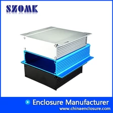 China SZOMK wall mounting aluminum enclosure electronic PCB junction box for power supply AK-C-A4 28*95*104mm manufacturer