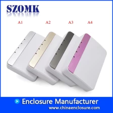 中国 スマートホームデバイスメーカーAK-NW-44 118 * 79 * 26 mm用深センホット販売ABS素材プラスチックエンクロージャ メーカー