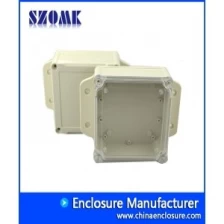 China Wall mounting ABS Plastic Enclosure IP68 Waterproof box for PCB board AK10001-A1 120*168*55mm manufacturer