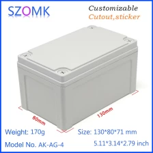 China Großhandel abs Kunststoff IP66 wasserdichte Box Elektrogehäuse für AK-AG-04 130 * 80 * 71mm Hersteller