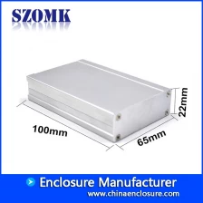 中国 铝挤压型材箱szomk银色阳极氧化铝工程箱挤压铝箱 制造商