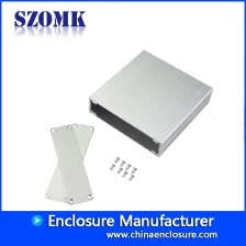 Cina scatole di controllo in alluminio pcb progetto nero elettrico AK-C-C2 25 * 98 * 100mm produttore
