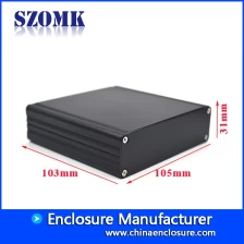 중국 전원 공급 장치에 대 한 cnc 사용자 지정 pcb 알루미늄 산업 인클로저 AK-C-C14 30 * 105 * 100 mm 제조업체