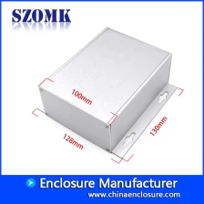 porcelana cost saving aluminum controller metal junction enclosure amplifier with heat sink profile size 130*128*52mm fabricante