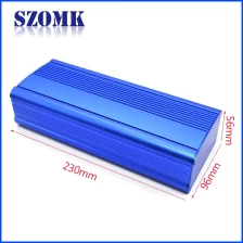 Chine Boîtiers électroniques personnalisables pour boîtier d'amplificateur pcb boîtier en aluminium pour projet électronique 56 * 96 * 230 mm fabricant