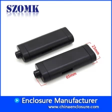 porcelana customized black line junction enclosure electronic pcb housing size 65*23*12mm fabricante