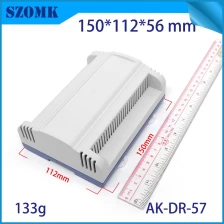 China electronic box enclosure din rail enclosure ABS plastic for electronic device 150*112*56 mm manufacturer