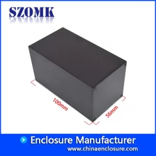 China high quality black aluminm enclosure for electronics AK-C-B87 100*56*56mm manufacturer