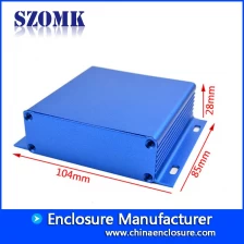 China hot selling wall mounting aluminum extruded enclosure for pcb AK-C-A4 28*104*95mm manufacturer