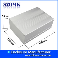 China SZOMK gabinete eletrônico de alumínio extrudado para rastreamento por GPS AK-C-C12 55 * 106 * 150mm fabricante
