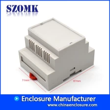 China China industrial PLC box Terminal Connector Electric Din Rail ABS Plastic Enclosure AK-DR-41 87*60*71mm manufacturer