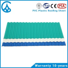 Trung Quốc ZXC Tấm lợp nhựa APVC phong cách phổ biến với bảo hành 10 năm nhà chế tạo