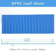 China ZXC APVC weather resistant durable roofing tile sheet fabricante