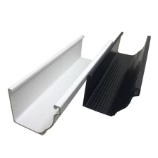 China ZXC PVC plastic water rain gutter and accessories manufacturer