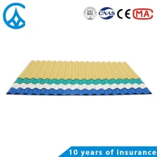 Çin Yangına dayanıklı ZXC renkli oluklu PVC çatı kiremit üretici firma