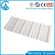 China ZXC long life low cost in China light weight PVC plastic roofing sheet manufacturer