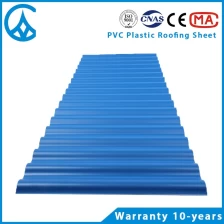 Cina ZXC PVC PVC Piastrelle tetto piastrelle Prezzi Color Roof Filippine produttore