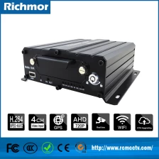 Chine Richmor 4CH H.264 digital video server 4g 3G GPS Car Camera Mobile DVR With IOS/Android/Ipad APP fabricant