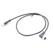 Chiny 2 metry Czarny PVC M8 M12 męski żeński 4 5 pinów do kabli USB producent