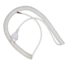 porcelana Cable de alimentación de bobina de 2 hilos Extremo del cable de estilo americano Soldadura de estaño 5 metros de longitud fabricante