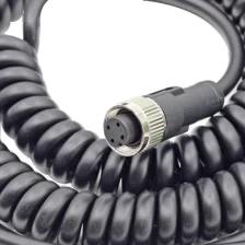 Chine Connecteur femelle M12 à 4 fils a code PVC gaine PU matériau bobine câble longueur du câble 2 mètres fabricant