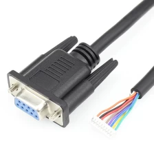 China 6FT customized molding d-sub connector DB9 Cable Female to Male plug RS232 serial computer cable manufacturer
