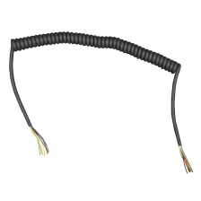 China Black 8 core 22 AWG 24 AWG 26 AWG flexible pvc pu pur jacket spring cables manufacturer
