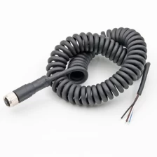 porcelana Proveedor de cable de alambre en espiral del pvc pur del pvc de la hembra m8 de la fuente del fabricante de China proveedor fabricante