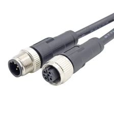 China Factory Manufacture Male Female Straight Right Angle 5 pin A B C D X Code m12 pvc pur cable manufacturer