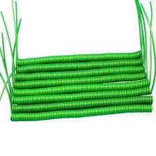 Cina Guaina in pvc verde colore flessibile Cavo a spirale avvolto a 4 fili per estensione lunghezza 5 m produttore