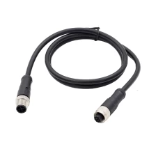 China IP67 waterproof PUR overmold molde m12 connector 4p male s coding cable manufacturer