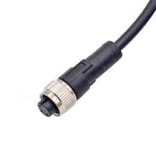 China M12 3 4 5 8 12 pin female connector pvc pur cable length 1 M to 5 M manufacturer