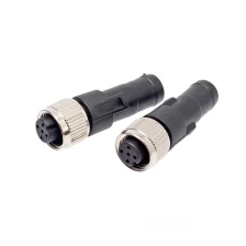 China M12 A-coding 5 pole terminal connection with end resistance connector manufacturer