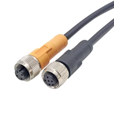 Chiny Kabel złącza okrągłego M12 3 4 5 8 Złącze kabla 12-stykowego Kabel M12 Złącze M12 producent