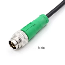 China M16 2 3 4 5 6 7 8 12 14 16 19 24 pin male moulding connector pvc pur cable 1 M to 5 M manufacturer